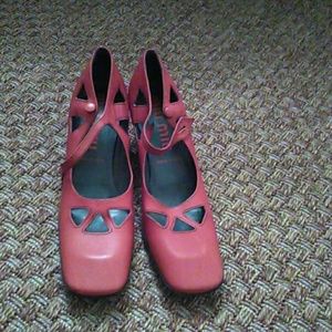 Miu Miu rust colored shoes